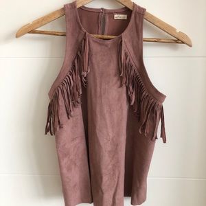 Hollister fringe top
